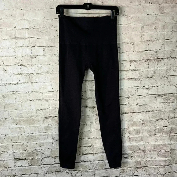 Spanx Women's XL Look At Me Now Seamless Leggings Black Nylon Stretch Active - Picture 4 of 5